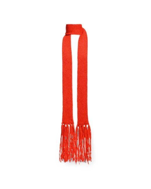 Essentiel Antwerp Korte Fringed Textured Scarf