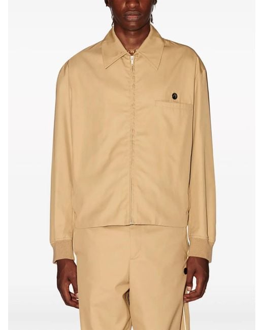 Ambush Natural Striped Cotton Jacket for men