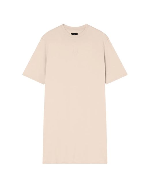 ARMANI EXCHANGE Natural Jersey T-Shirt Mini Dress