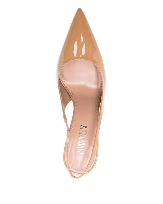 Paris Texas White 105Mm Lidia Slingback Pumps