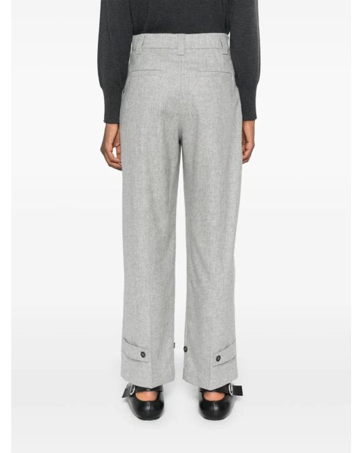 Brunello Cucinelli Gray Tailored Trousers