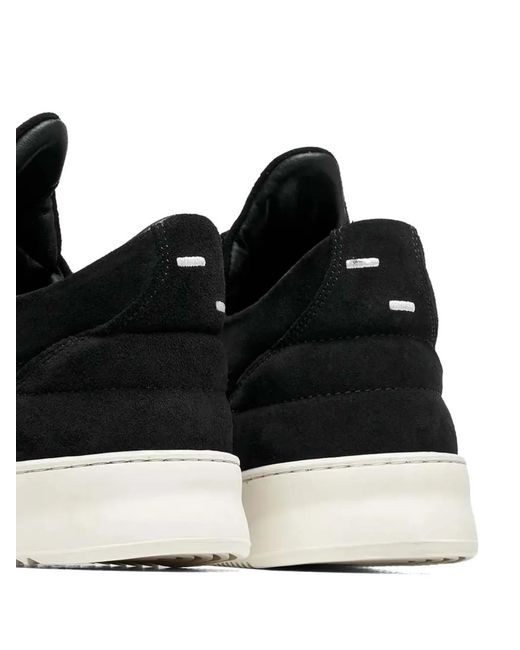 Filling Pieces Black Low Top Ripple Sneakers for men
