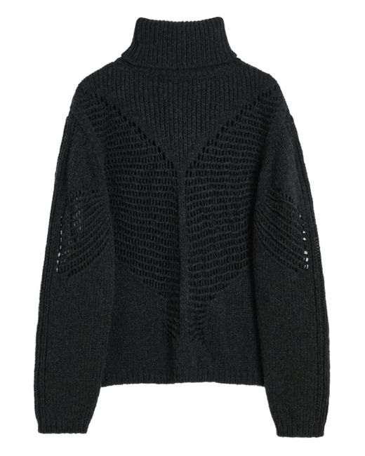 Our Legacy Black Cage Turtleneck Sweater