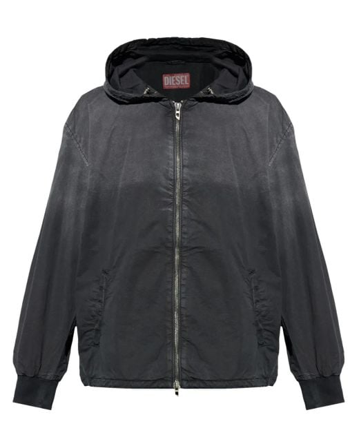 DIESEL Black Cotton Jacket for men