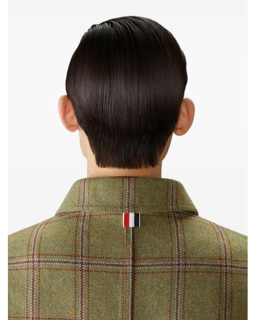 Thom Browne Green Hunting Tweed Armband Utility Jacket for men