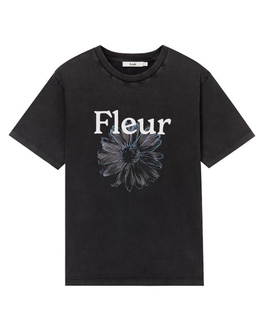 B+ AB Black Graphic Print T-Shirt