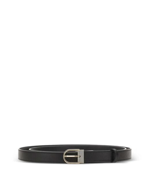 Victoria Beckham White Dorian Leather Belt