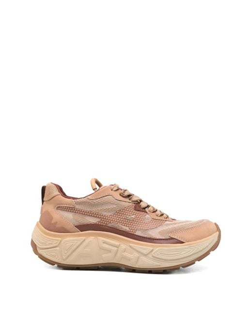 Ash Pink Eagle Panelled Chunky Sneakers