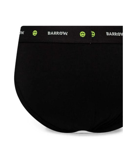 Barrow White Logo-Waistband Briefs (Pack Of Three) for men