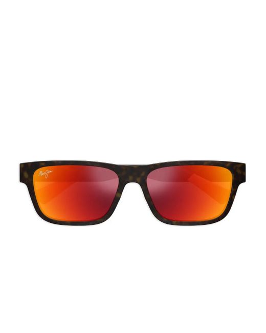 Maui Jim Red Mj0628S Tortoiseshell Square-Frame Sunglasses for men
