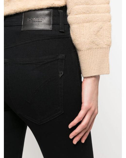 Dondup Black Mid-Rise Skinny Jeans