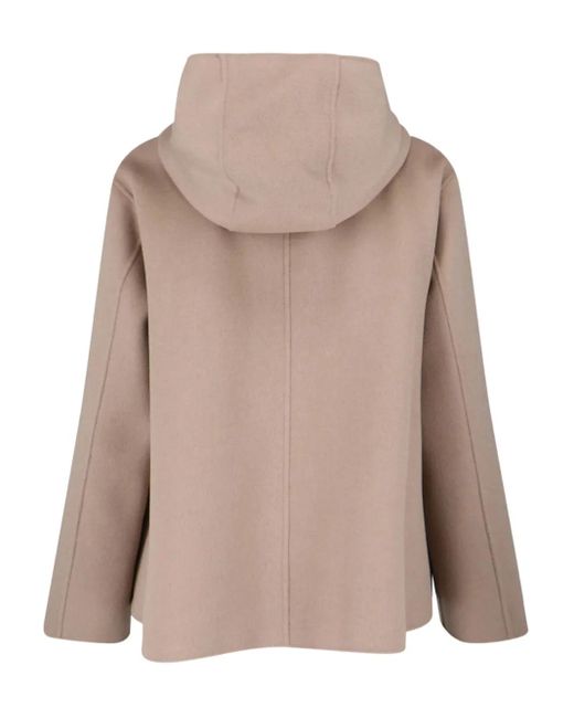 Max Mara Pink Hooded Zip-Front Jacket