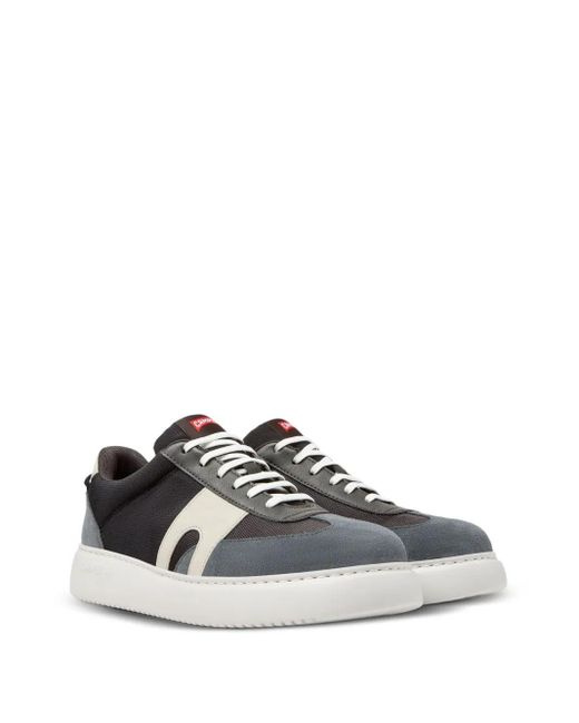 Camper Black Runner K21 Suede Panelled Sneakers for men