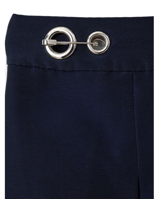 Marc Jacobs Blue Safety-Pin Pleated Midi Skirt