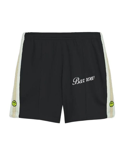Barrow Black Striped Track Shorts