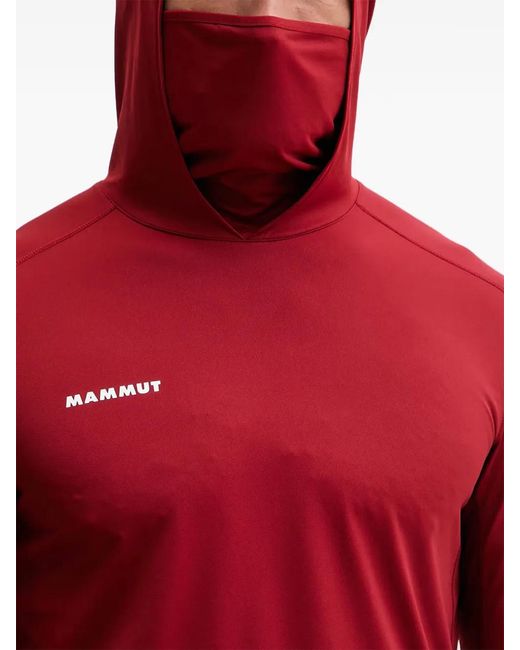 Mammut Red Selun Fl Logo-Print Hoodie for men