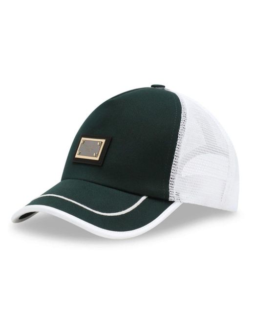 Cappello da baseball con applicazione di Dolce & Gabbana in Green da Uomo