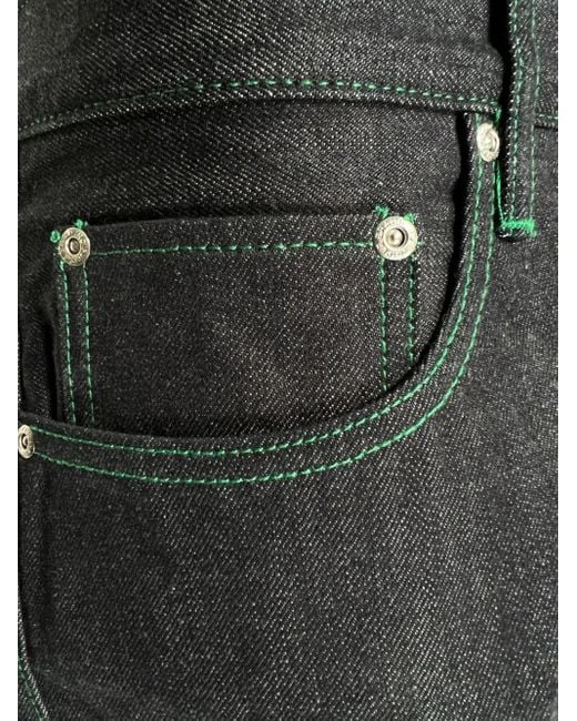 メンズ Purple Brand コントラストステッチ ジーンズ Blue