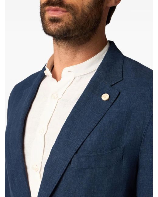 Brooks Brothers Blue Linen Blazer for men