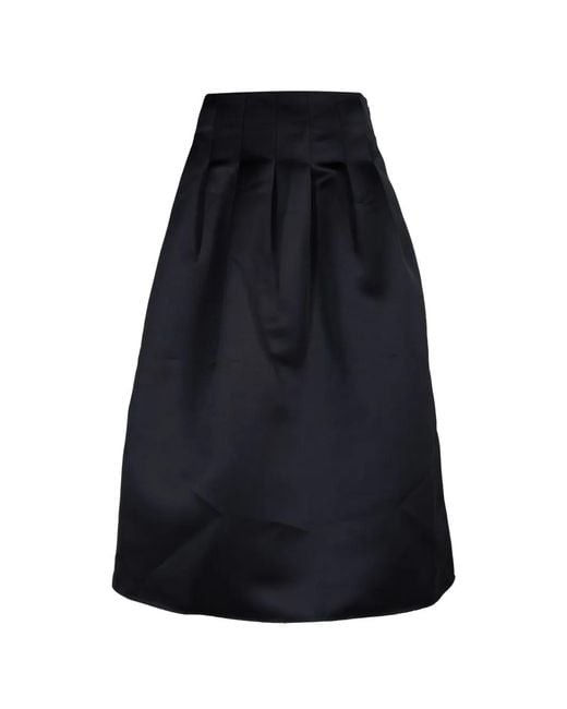 Ulla Johnson Blue Delara Pleated Midi Skirt