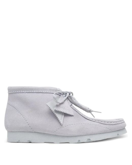 Post Archive Faction PAF White X Clarks Wallabee Desert Boots for men