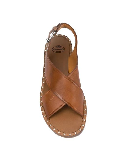 Church's Brown Rhonda Crossover Sandals