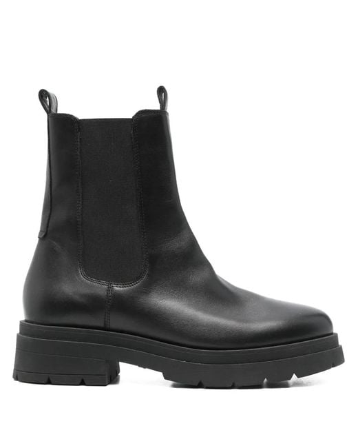 Marc O' Polo Black Elastic-Panel Boots