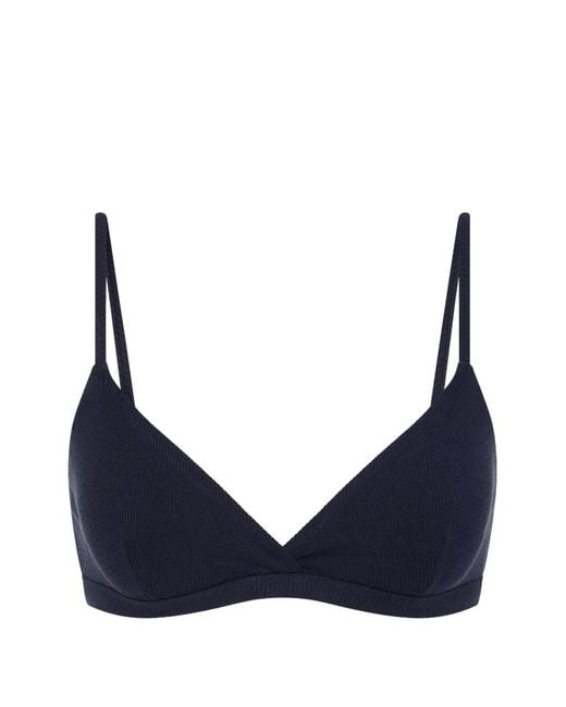 The Upside Blue Capri Rib Bra