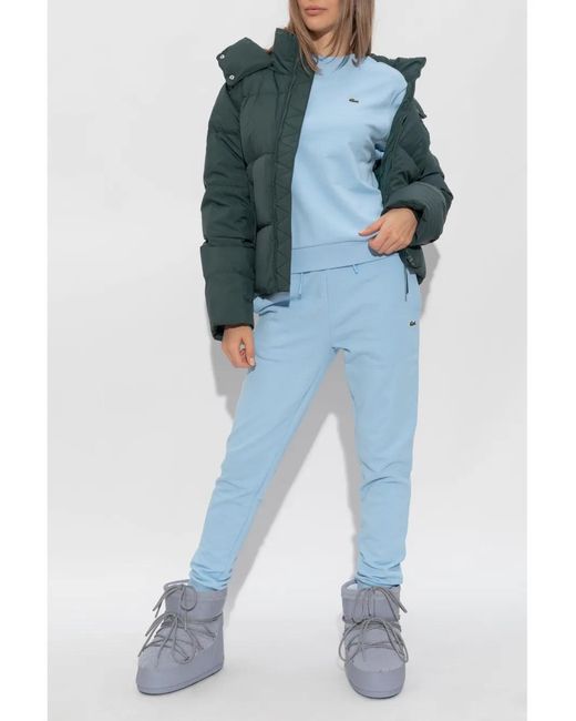 Lacoste Green Hooded Down Jacket