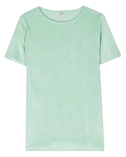 Baserange Green Terry-cloth T-shirt