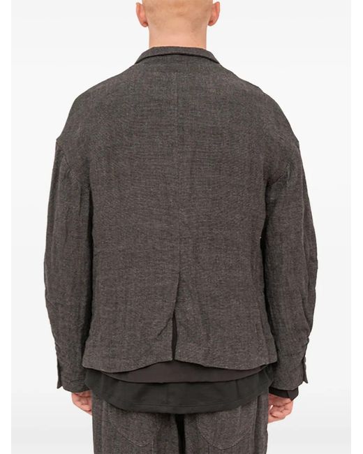 The Viridi-anne Gray Double-Layered Jacket for men