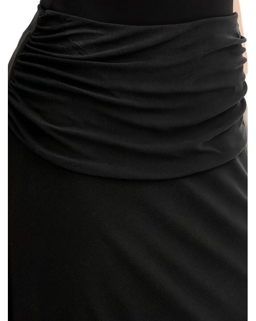 Guess Black Gathered Maxi Skirt