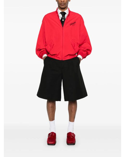 Willy Chavarria Logo-Embroidered Bomber Jacket for men