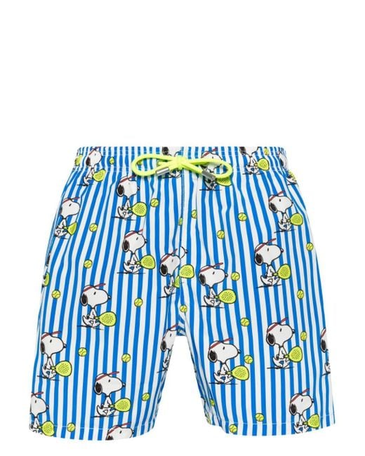 Mc2 Saint Barth Blue X Peanuts Snoopy-print Swim Shorts for men