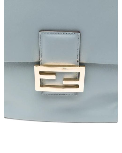 Mochila con placa FF Fendi de color Blue