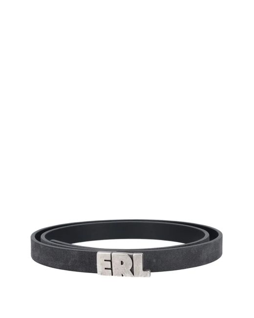 ERL White Logo-Plaque Belt for men