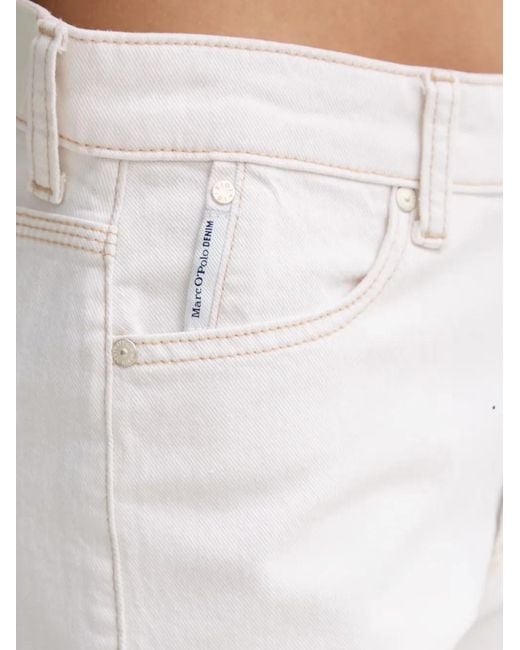 Marc O' Polo White Turn-Up Cuff Jeans