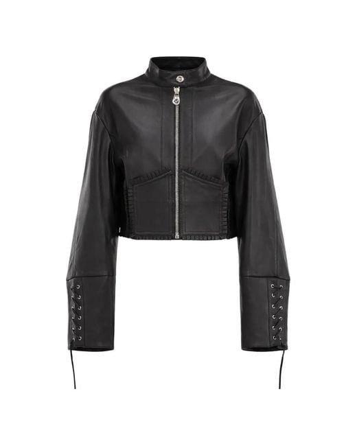 Blumarine Black Leather Jacket