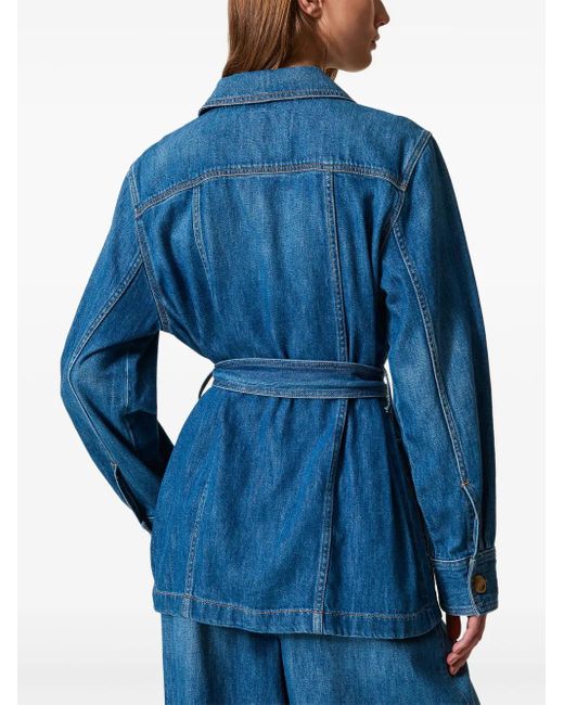 Twinset Blue Safari Denim Jacket