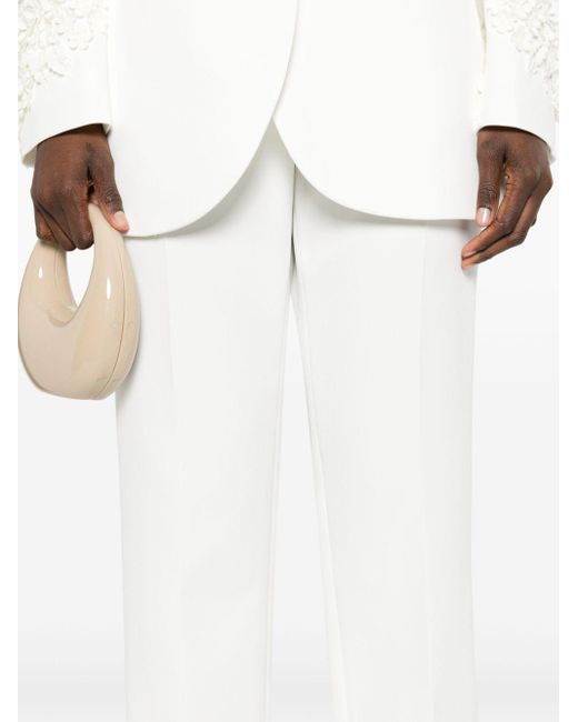 Tailored tapered trousers Ermanno Scervino de color White