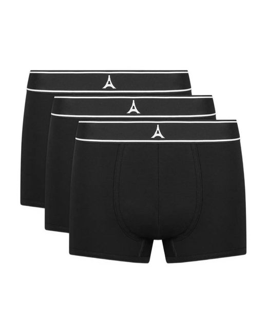 Manière De Voir Black L'Eiffel Boxers Pack Of Three for men