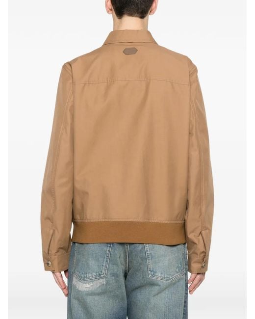 Jacob Cohen Natural Front-Pocket Shirt Jacket for men