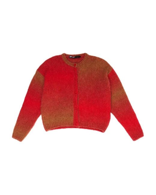 Bimba Y Lola Red Button-Up Cardigan