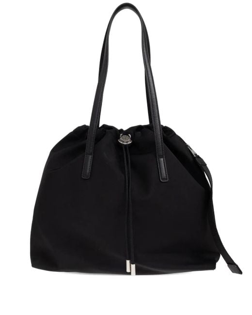Moncler Black Drawstring Top-Handle Tote Bag