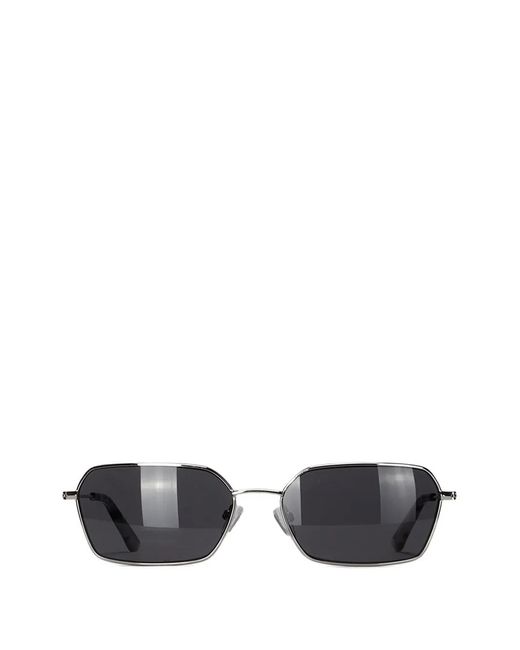 Samsøe & Samsøe White Saotis Geometric-Frame Sunglasses