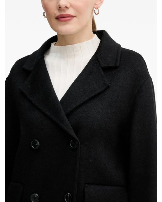 GAUDI Black Double-Breasted Coat