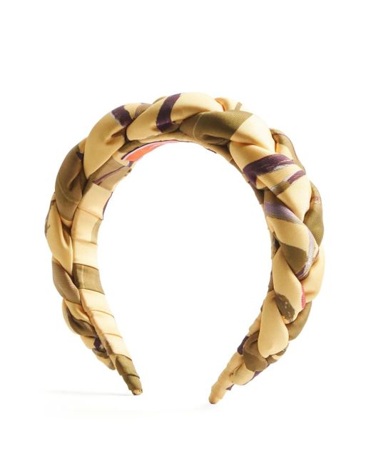 LaDoubleJ Metallic Braided Patterned Headband