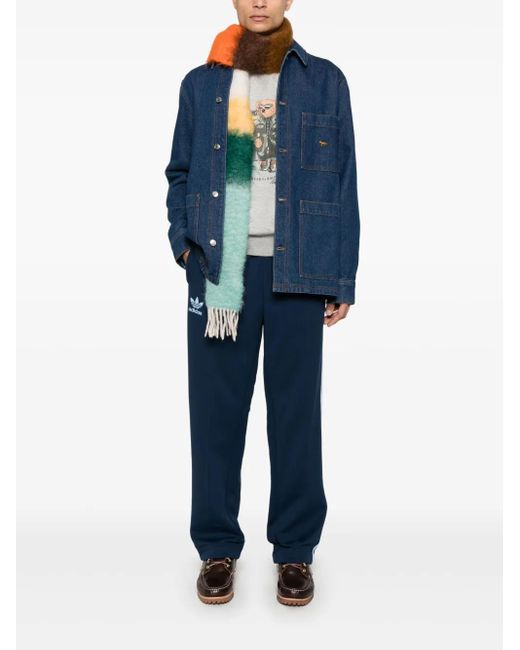 Maison Kitsuné Blue Denim Jacket for men