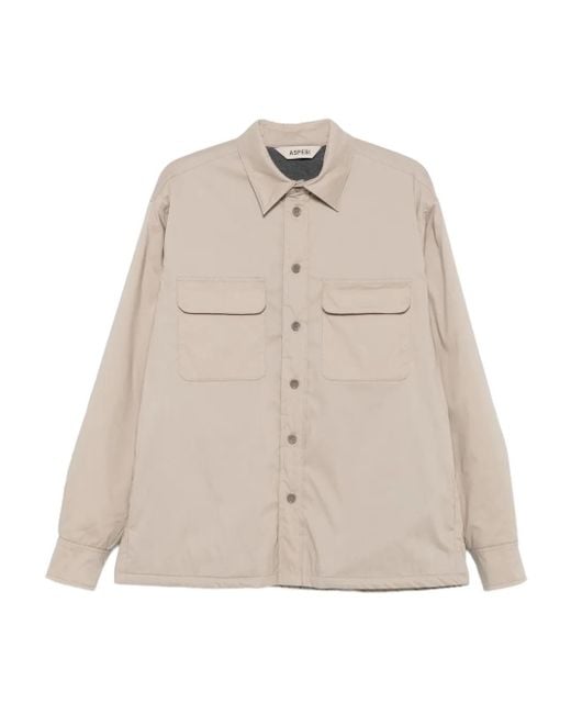 Aspesi Natural Flap-Pocket Jacket for men