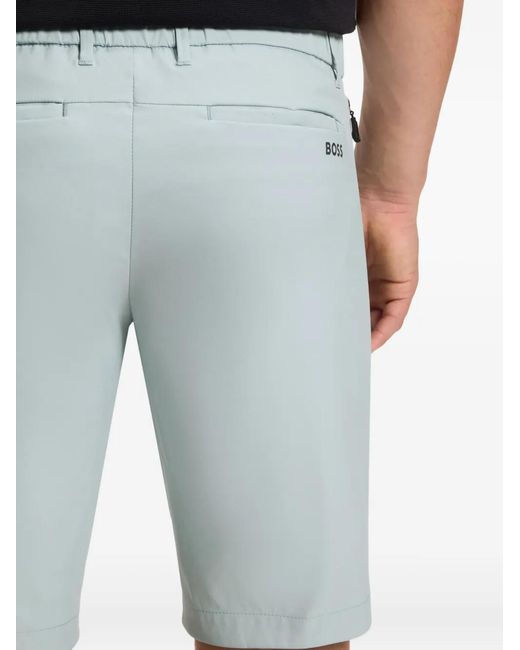 Boss Blue Easy-Iron Buttoned Shorts for men
